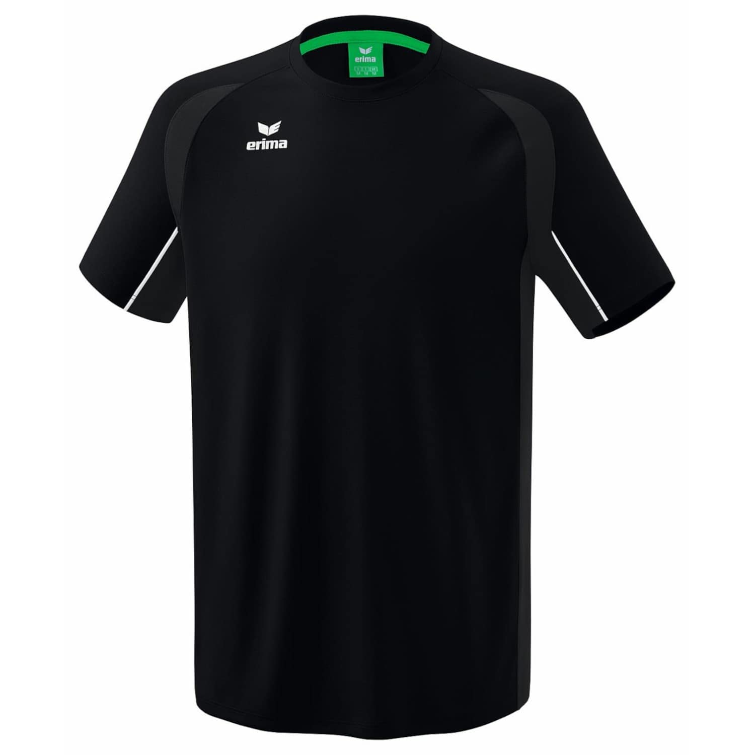 Erima Men's League Star Training T-Shirt, Black/White, S