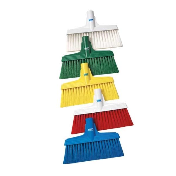 Image of Vikan 31042 10-1 /4 inch Polyester Bristle Polypropylene Block Fine Sweep Floor Broom Head, Green