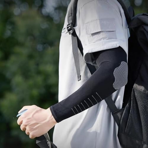2026 Manchons pour activités de plein air, protection solaire UPF 50+, protection respirante, adaptés pour la randonnée, le camping, le cyclisme, la course à pied d'autres sports (D, 40 cm) – vue 2