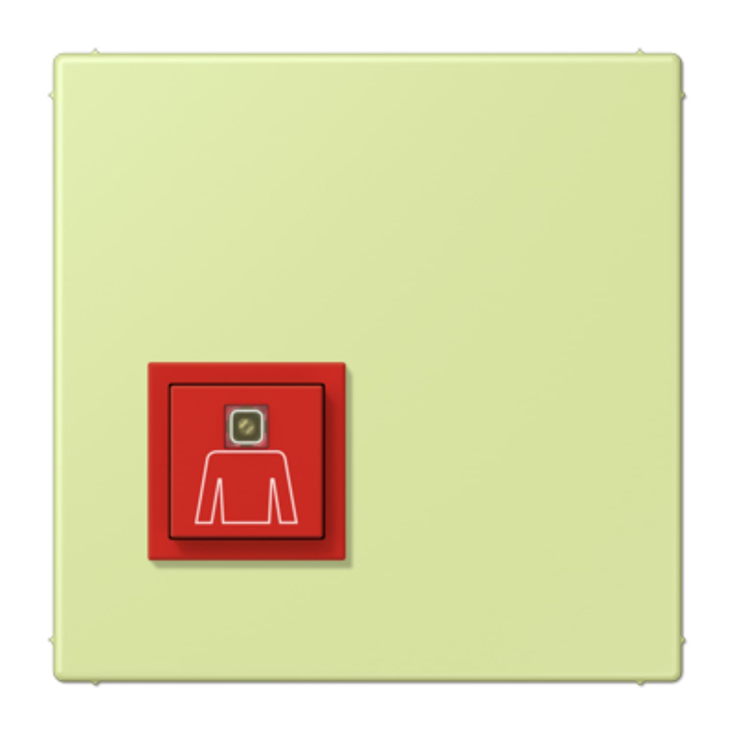 Bouton d'appel d'urgence LC32053 JUNG pour sécuriser un espace PMR contre les chutes