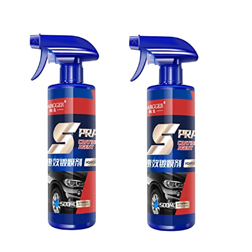 Amesor Revêtement 3 en 1, Revêtement en Céramique Voiture, 3 in 1 Lustrant pour Auto Coating Spray, Revêtement Protection Voiture pour Voitures, Moto, Étanche À l'eau Et À La Poussiè
