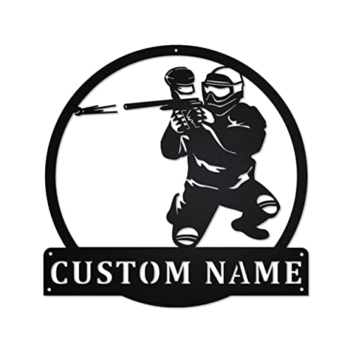Personalized Paintball Metal Sign Paintball Metal Wall Art Paintball Metal wall Decor Paintball Lover Gift Custom Paintball
