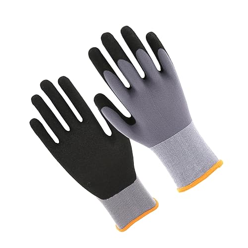 BCOATH 1 Pair Anti-slip Nylon Gardening Gloves Cut Resistant Waterproof Safety Gloves for Cutting Slicing Carving Woodworking l Size Random