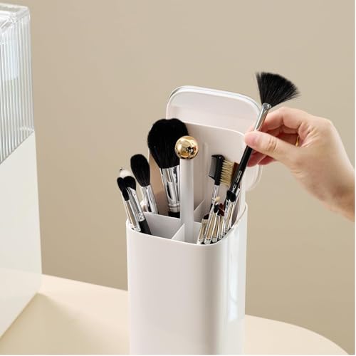 Support de pinceaux de maquillage avec couvercle étanche pour rangement coiffeuse - 8