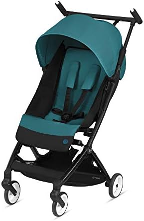 CYBEX Libelle Stroller, Ultra-Lightweight Stroller, Small Fold Stroller, Hand Luggage Compliant, Compact Stroller, Fits CYBEX Car Seats (Sold Separately), Infants 6 Months+, River Blue