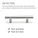 homdiy 96mm Cabinet Handles Drawer Pulls - HD201SN Cabinet Hardware Brushed Nickel Cabinet Pulls 15 Pack Modern Cupboard Handles for Kitchen Cabinets