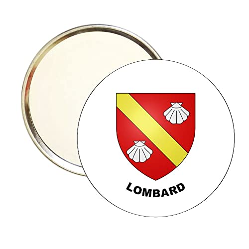 ROUND MIRROR. HERALDIC SHIELD LOMBARD DOUBS FRANCE