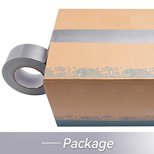 Image of Reniteco Silver Duct Tape- 3 inches x 45 Yards, Waterproof & All-Weather, No Residue, UV Resistant, Heavy Duty for Car, Home & Outdoor Repairs, 1 Roll