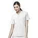 WonderWink Women's Scrubs Peek-A-Boo Top, White, X-Large