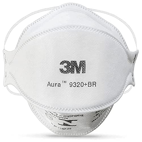 3M, Aura, Respirador Descartável 9320+BR, PFF-2 - Branca