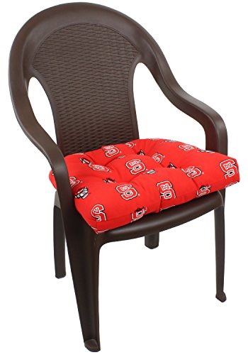 Image of College Covers Everything Comfy NC State Wolfpack Indoor Outdoor Seat Cushion Patio D Cushion