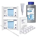 👉 FILTRO DE AGUA AQUAFLOOW CLEANI - purifica el agua del exceso de sedimentos y aumenta la vida útil del aparato. Tiene un efecto positivo en la calidad y el sabor del café preparado. Elimina pesticidas, herbicidas, cloro y detergentes. Cartucho de filtro para máquinas de café totalmente automáticas compatibles con Saeco / Philips con función AquaClean (CA6903, CA6903/22, CA6903-10, CA6903-22, CA6903) Incanto / Intelia Deluxe / Pico Baristo / GranBaristo / Exprelia / Xelsis.