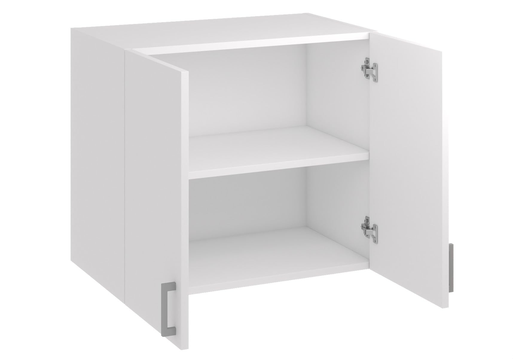 Küchenhängeschrank 80 cm – Küchenoberschrank mit 2 Türen & 2 Regalfächern – Wandschrank für Küche, 80×60×31,6 cm – Hängeschrank aus Holzwerkstoff, Wandmontage