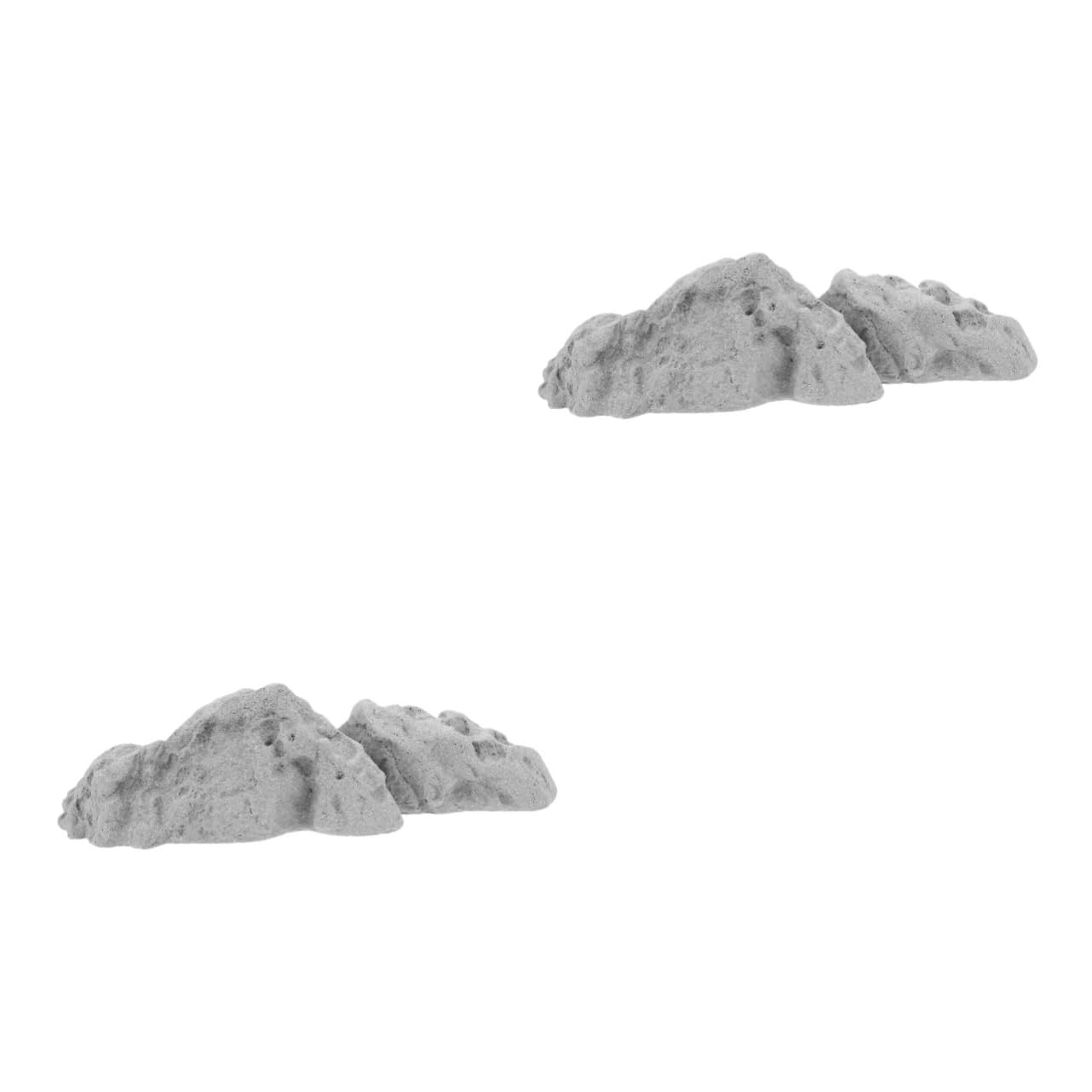 Didiseaon 2 Pezzi Ornamento Roccioso Rocce Decorativo Arredamento Impostore Ciottolo Paesaggistico Ciottoli Decorazioni del Serbatoio Decorazione Dell'acquario Roccia Acquario Rock Arenaria
