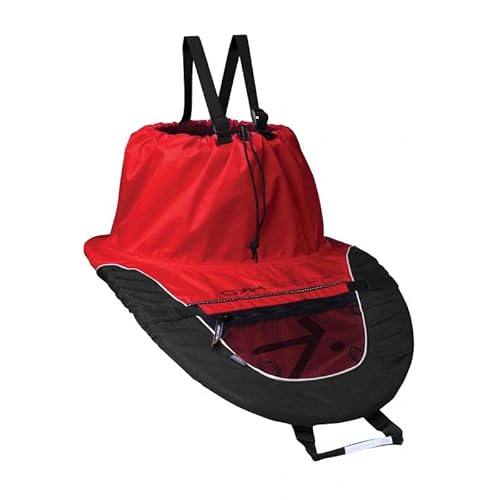 Hiko Trek Bungee PU Spritzdecke Spritzschutz Spritzrock Kajakschutz, Farbe:rot, Größe:C80