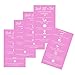Lash Lift + Tint Aftercare Instruction Cards | 50 Pack | 2 x 3.5” inches Business Card Size | Eyelash Lift and Tint Kit at Home DIY aftercare Supplies | Bubblegum Pink with White Icon Design