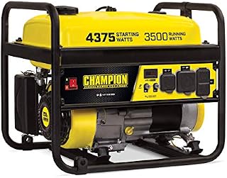 Champion 100559 3500-Watt RV Ready (EPA) Portable Generator, 4.7 gal, Yellow