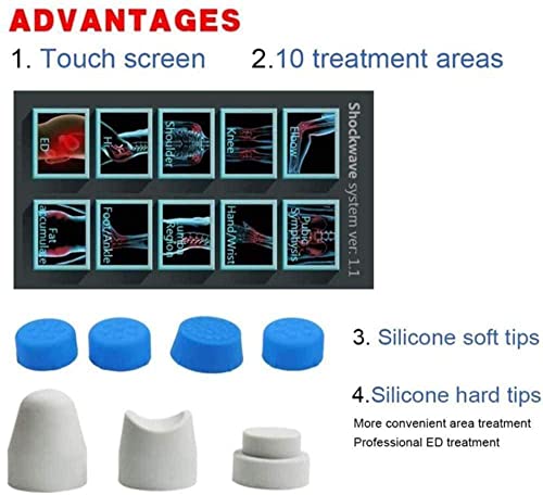 Máquina de Terapia de Ondas de Choque, Máquina Multifuncional de Fisioterapia para Alivio del Dolor Profundo y Tratamiento de Fascitis Plantar miniatura 7