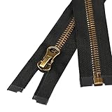 fermeture eclair blouson moto 🛡️ Dents en laiton de qualité supérieure, robustes et durables : Les dents de la fermeture éclair sont fabriquées en laiton de haute qualité, offrant un éclat et une texture métalliques classiques, tout en garantissant une excellente résistance à l’usure. La fermeture eclair au metre est robuste et durable, capable de résister à des ouvertures et fermetures quotidiennes fréquentes, ainsi qu’à des lavages à haute température.