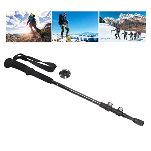 Bengala Telescópica, 3 Seções Em Fibra de Carbono, Haste Ajustável Em Altura, Bengala para Caminhada