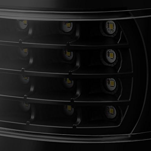 AKKON - Fits 1999 2000 2001 2002 Chevy Silverado | 1999-2006 GMC Sierra Taillights Black Smoked - Full LED Style Pair