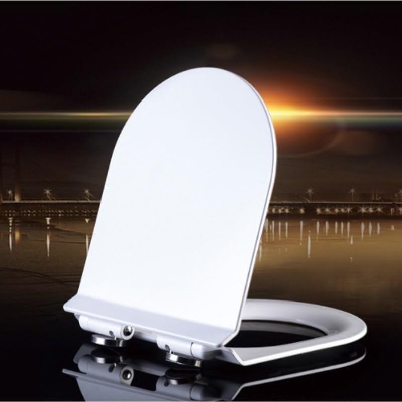 Tapa de inodoro bidet grueso con amortiguador de caída para tazas en U 2