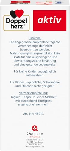 Doppelherz A-Z + Omega-3 Extra - 20 Vitamine, Mineralstoffe & Spurenelemente + Omega-3 + Lutein - Nur 1 Kapsel täglich - 120 Kapseln