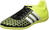  adidas Ace 15.3 IN - Botas para Hombre, Color Negro/Blanco/Amarillo, Talla 45 1/3