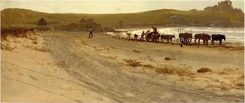 Pared Impresiones lienzo La raccolta delle alghe Albert Bierstadt soluciona paredes vacías