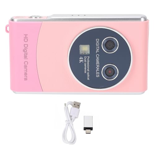 Petit appareil photo rose 36MP 1080p, cadeau idéal pour ados et enfants
