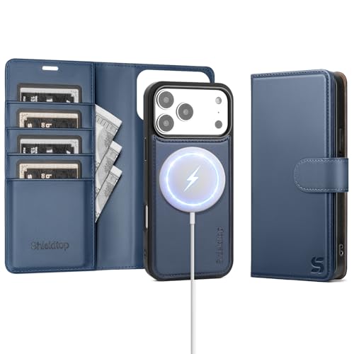 Shieldtop Compatible with MagSafe iPhone 17 Pro Wallet Case,Blue by Shieldtop - Used condition - US$19.20