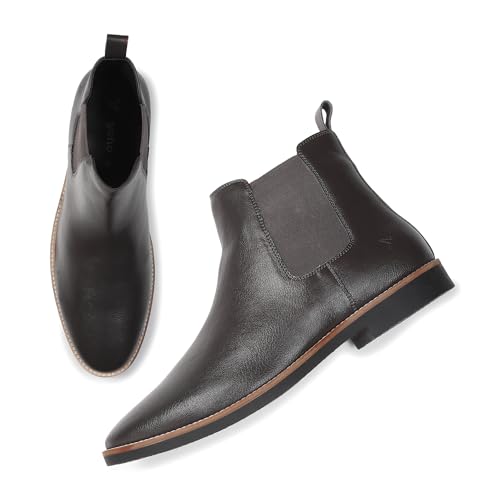 Image of YOHO Comfortable Boots For Men | Extra Cushioned Foot Bed And Skin Friendly Ankle Boot With Low Heels | PU Finish Material | Trendy, Stylish & Casual Boots | Winter, Snow & Holiday Outings