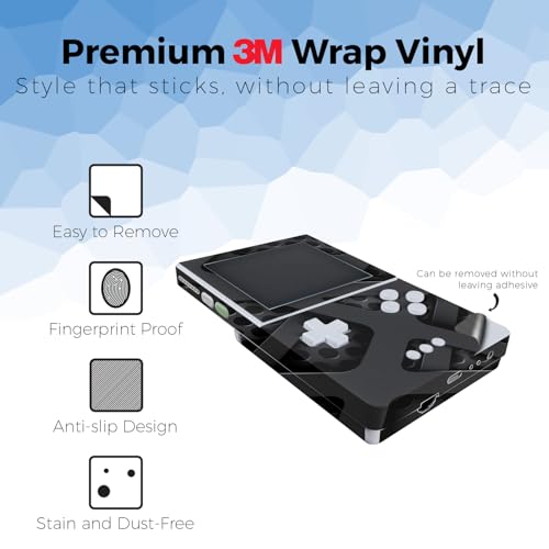 Gaming Skin Compatible with Analogue Pocket - Tech Wave - Premium 3M Vinyl Protective Wrap Decal Cover - Easy to Apply | Crafted in the USA by MightySkins by Vision Signs & Graphics - Used condition - Image 3