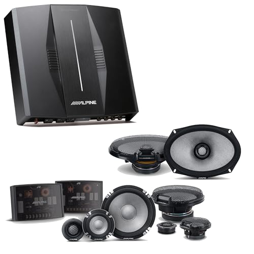 Image of Alpine PXE-C80-88 OPTIM8 8-Channel Hi-Res Digital Sound Processor Amplifier w/ R2-S653 & R2-S69 Bundle
