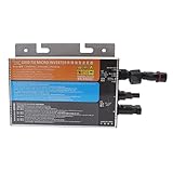 Grid Tie Inverter, Cooling Aluminum Alloy Solar Inverter with AC Wire for Home (PVGS-500W(18-60V) 110V)