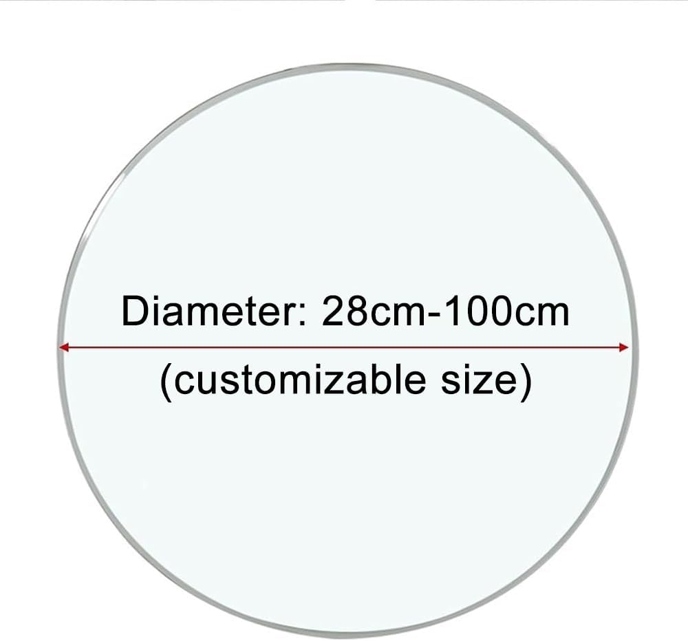 Clear Glass Table Top, Round Replacement Tabletop Protector 11"-40" Tempered Glass Surface for Dining Table, Patio, Coffee and End Tables(450mm (17.7in))