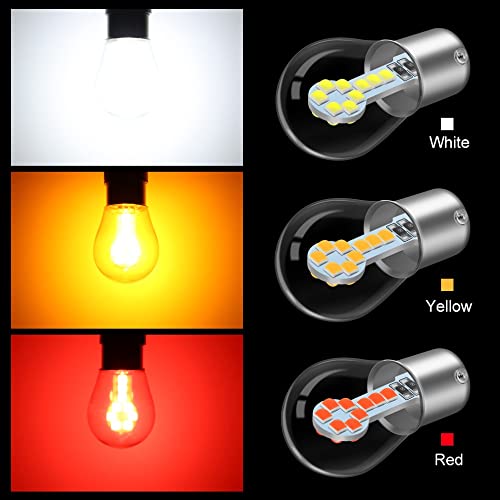 2 Peças 1156 BA15S P21W Led 1157 BAY15D P21 5W Led Lâmpadas R5W R10W 18SMD 800LM Carro Luzes De Nevo