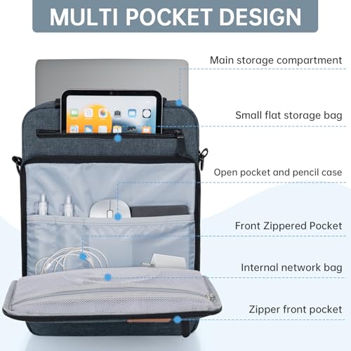 Image of Laptop Sleeve Bag,Padded Protective Travel Carrying Case for 15 inch MacBook Air M4 M3 M2 2025 2024 2023,Dell XPS 15 Plus,15 Inch Surface Laptop 7 /6 /5 /4 /3,Galaxy Tab S9 Utra 14.6 inch