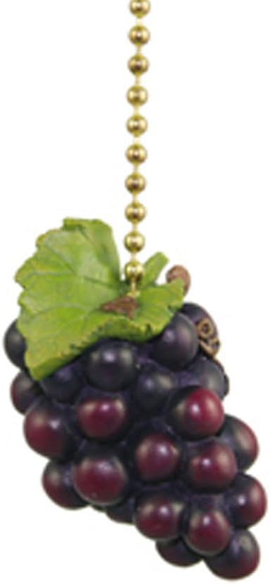 Clementine Design Tuscany Grapes Ceiling Fan Pull Chain Light Decorative Extension