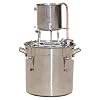 20L Rood Koper Distilleerder Rvs Hydrosol EssentiëLe Olie Machine Thuis Brouwen Kit Met Thermometer Voor Diy Whisky Wijn Brandy