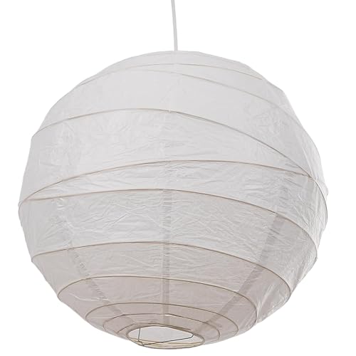 White Irregular Bamboo Paper Lanterns (White, 16inch 40cm Dia')