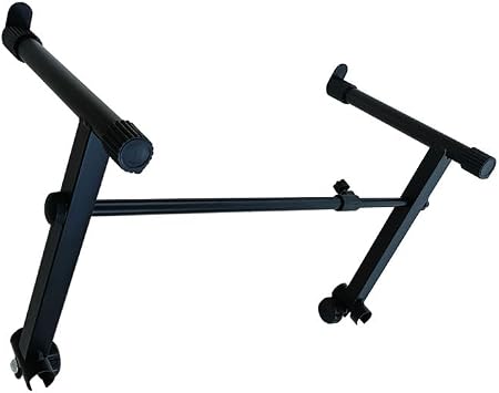 2 Tier Keyboard stand extension Electric Digital Piano Stand keyboard stand tier Adjustable piano stand Metal Black