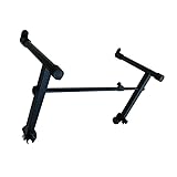 yskjyxgs 2 Tier Keyboard stand extension Electric Digital Piano Stand keyboard stand tier Adjustable piano stand Metal Black