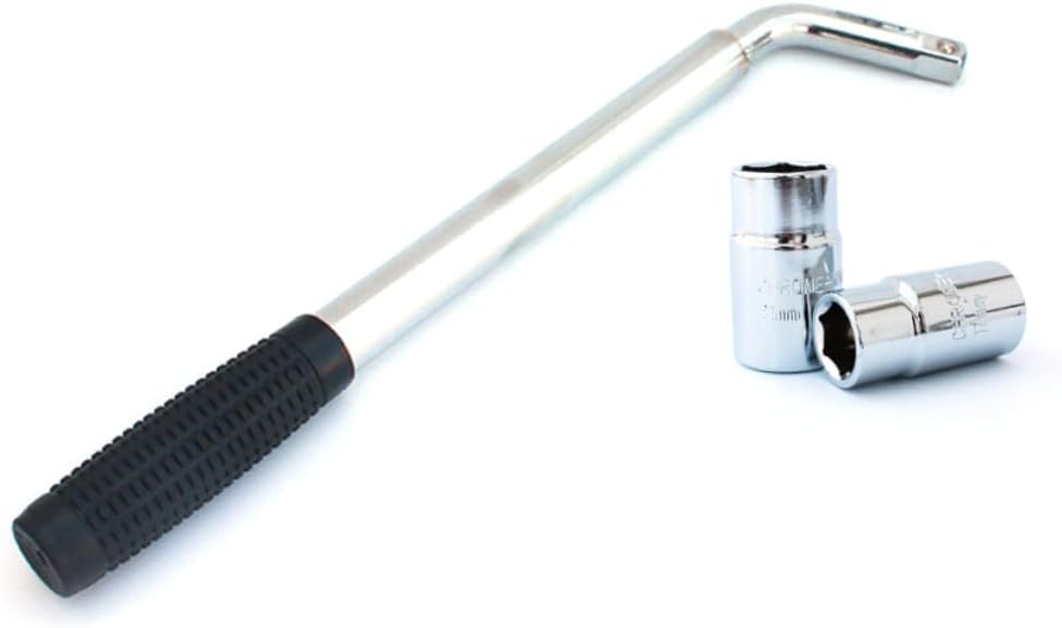 UPKOCH Telescoping Lug Wrench for Cars Extendable Wheel Nut Wrench Sockets Heavy Duty Design Non-slip Grip for Easy Tire Changes