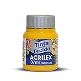 Pintura Acrilex Textil, especial para crear tus diseños en tela, son colores mezclables entre si, con base de agua. Aconsejable usar en tejidos naturales , que no sean sintéticos, como la licra., Aplicar, con pincel, esponja . Intentando no dejar demasiada cantidad., Aconsejable enjuagar la prenda antes simplemente con agua para eliminar el apresto y detergentes, dejar secar 72h y fijar con plancha.