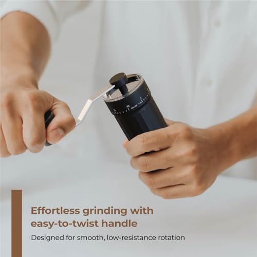 Image of Lifelong Manual Coffee Grinder | Adjustable Ceramic Burr Grinder for Precision Brewing|Fine, Medium & Coarse Grind |Hand Coffee Bean Grinder for Espresso, French Press, Cold Brew & Travel-Friendly Use