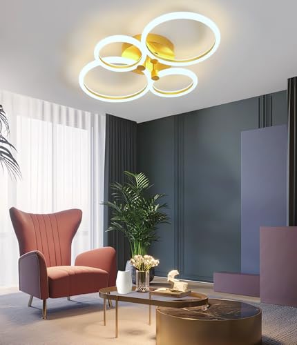 Plafonnier LED télécommandable et modulable pour grand salon