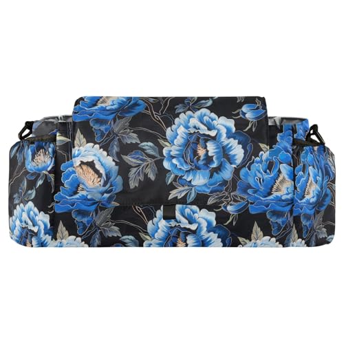miaozhen Blue Vintage Flowers stroller handlebar organizer stroller caddy organizer adjustable organizador para carreola carrito para
