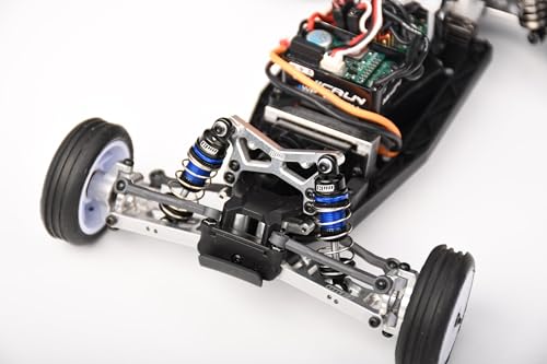 Aluminum 6061 Alloy Front (32mm) & Rear (36mm) Shock Set For LOSI 1:24 Micro-B 2WD Buggy RTR-LOS00007 / 1:28 Micro-T 2S 2WD RTR Stadium Truck-LOS-1392 Upgrades - Purple