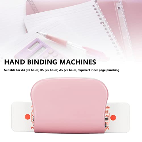 Mini relieuse 6 trous rose pour ne plus perdre vos feuilles